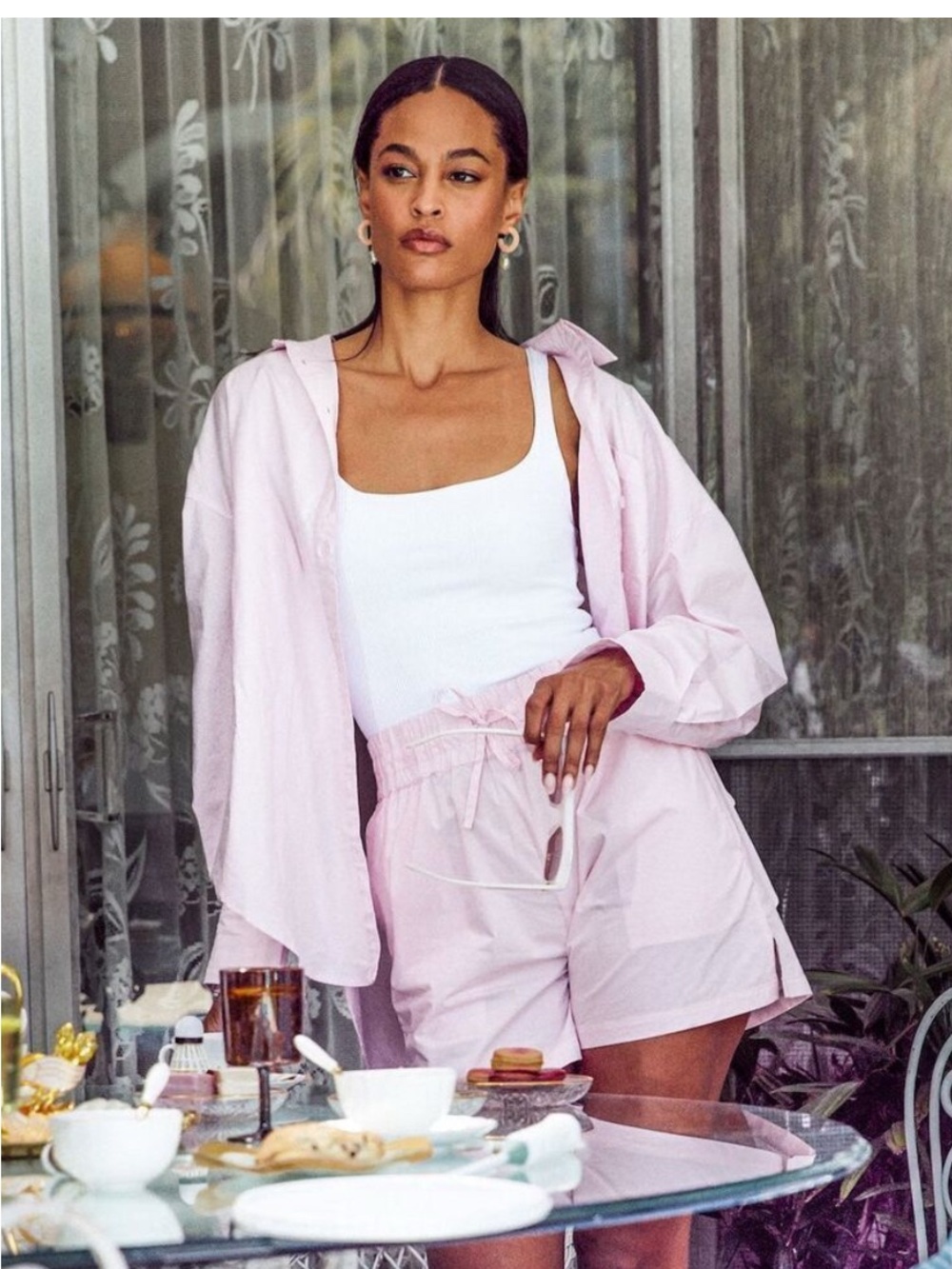 Carbone38 light pink boyfriend button down
